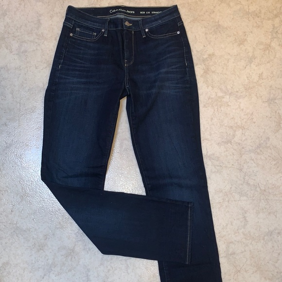 Straight Leg Calvin Klein Jeans - dark wash - Picture 1 of 3